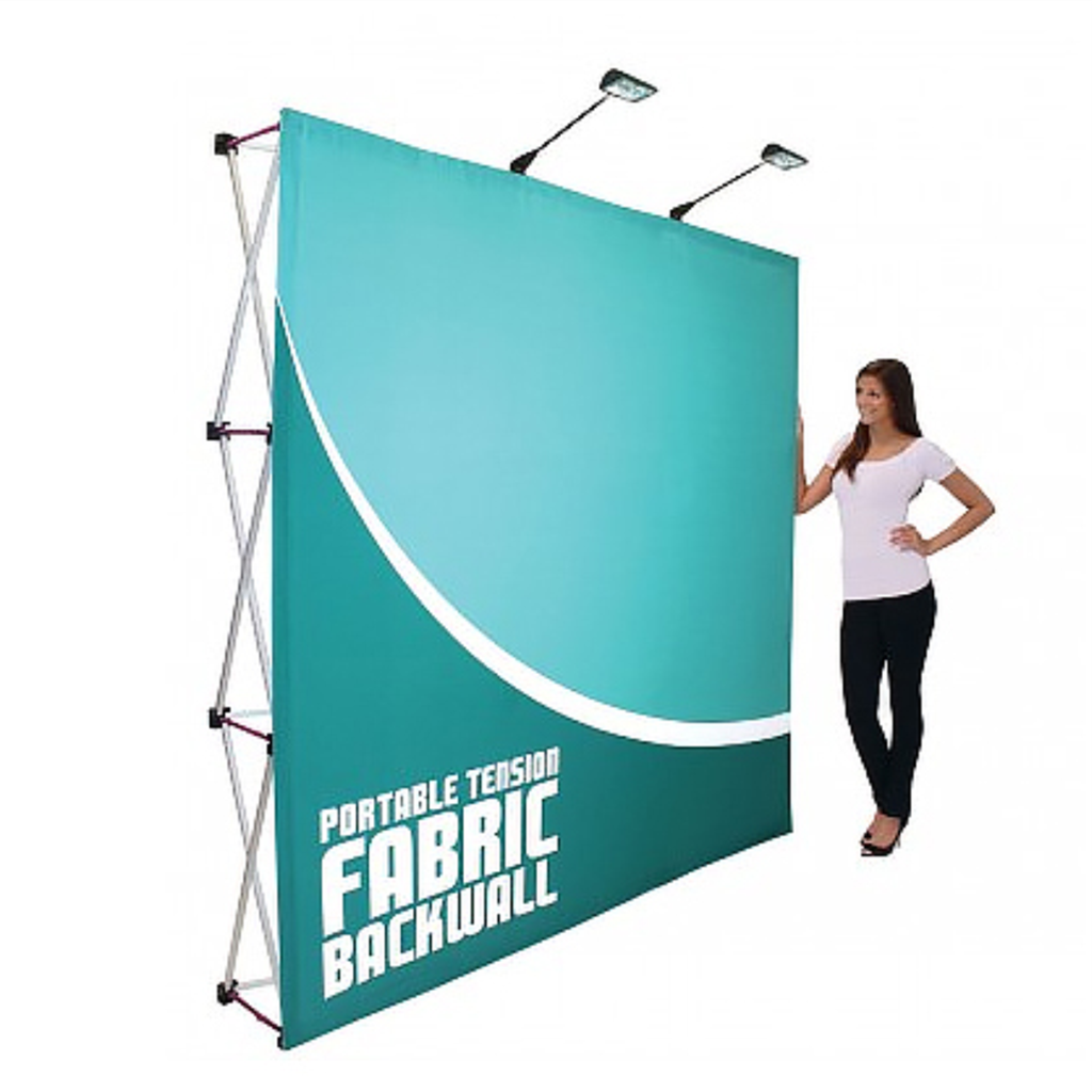 Display Recto Velcro + Banner. Modelo 3x3 (2.28m ancho x 2.29m alto